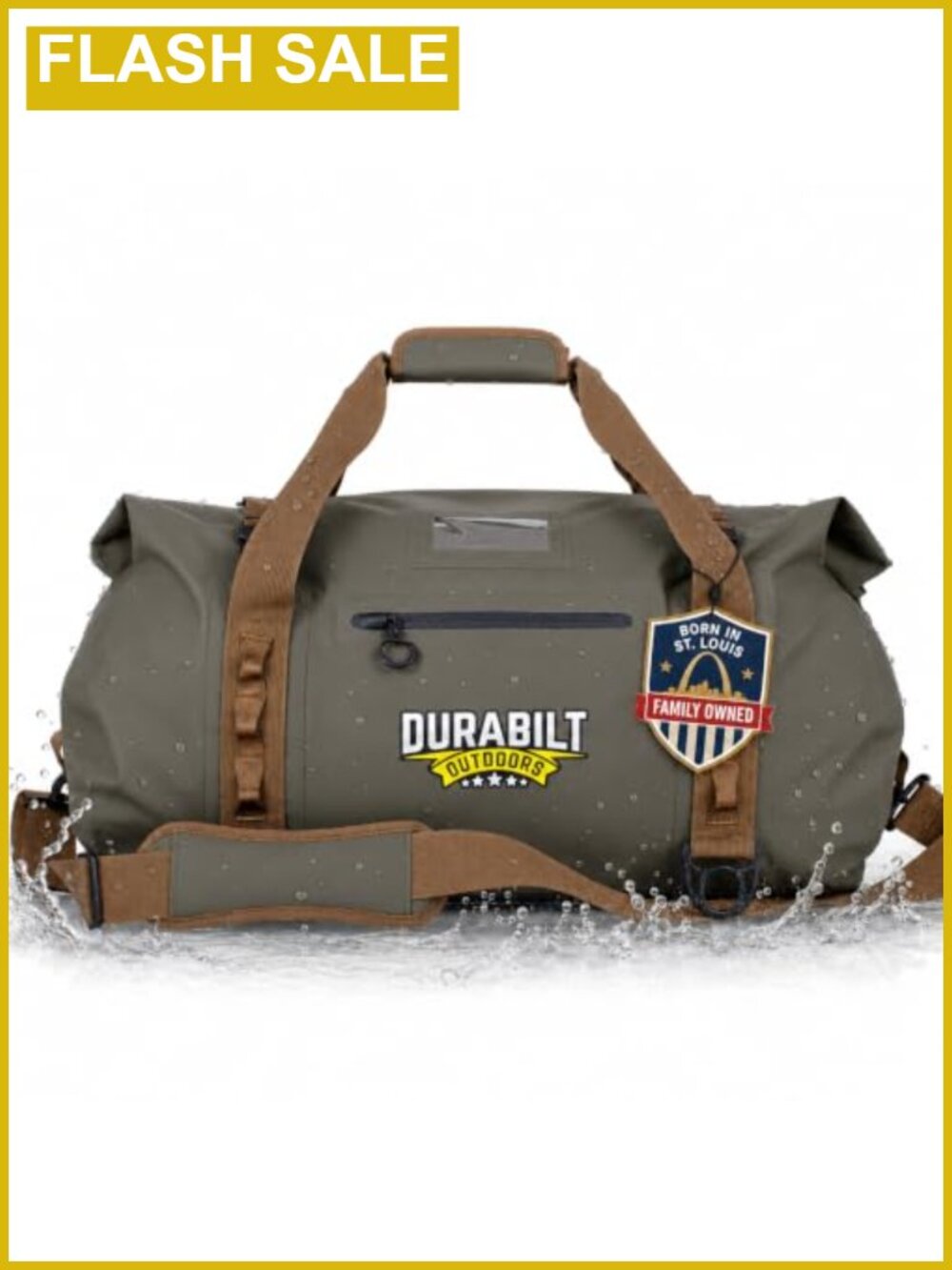 80L Waterproof Duffel Bag Tactical Roll Top Dry Bag with MOLLE